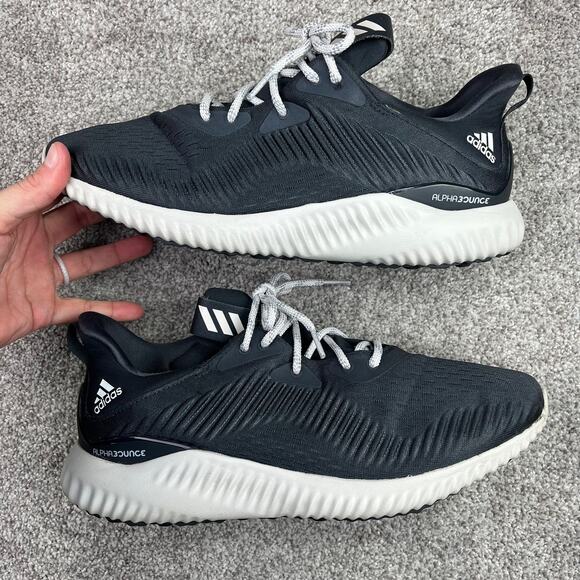 Adidas Women's Alphabounce 1 Running Shoe size 11 Carbon/chalk pearl/carbon - Picture 6 of 16